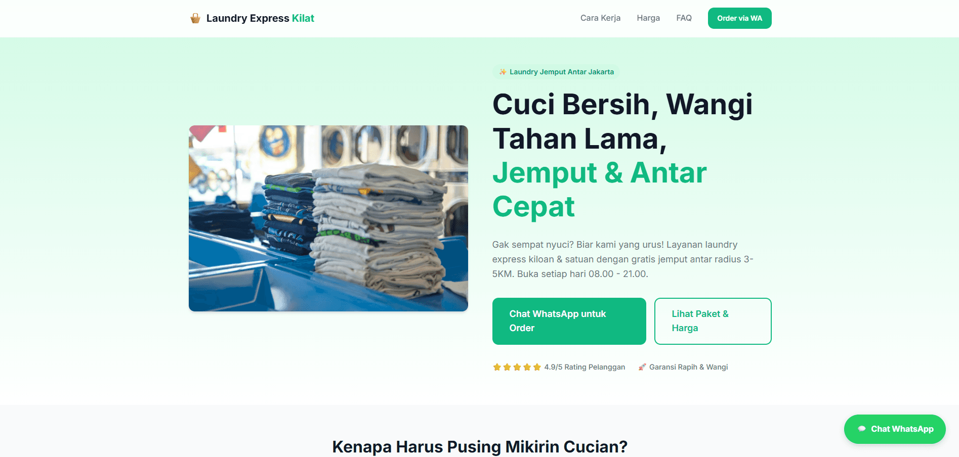 Laundry Express Kilat
